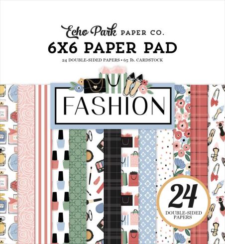 Echo Park - Designpapier "Fashion" Paper Pack 6x6 Inch - 24 Bogen
