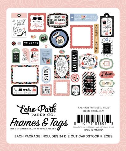 Echo Park - Stanzteile & Anhänger "Fashion" Frames & Tags 