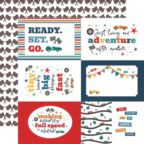 Echo Park - Designpapier "Vroom!" Collection Kit 12x12 Inch - 12 Bogen