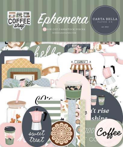 Carta Bella - Stanzteile "Coffee Shop" Ephemera
