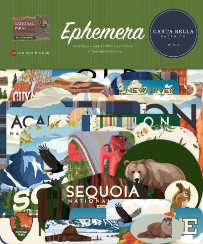 Carta Bella - Stanzteile "National Parks" Ephemera