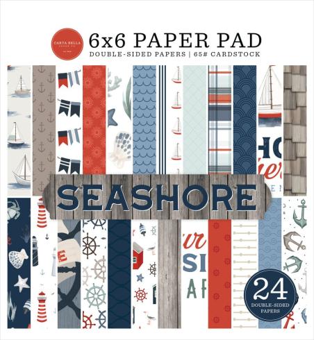 Carta Bella - Designpapier "Seashore" Paper Pad 6x6 Inch - 24 Bogen