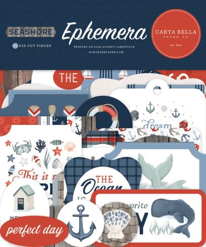 Carta Bella - Stanzteile "Seashore" Ephemera