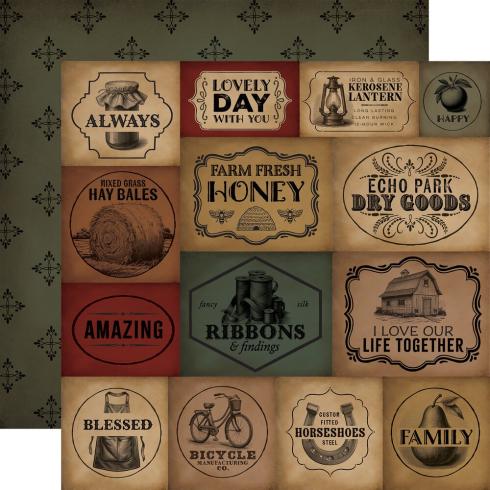Carta Bella - Designpapier "Vintage Market" Collection Kit 12x12 Inch - 12 Bogen  