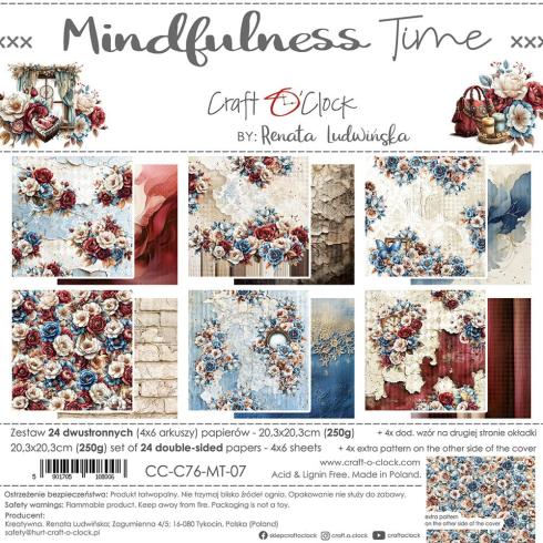 Craft OClock - Designpapier "Mindfulness Time" Paper Pack 8x8 Inch - 24 Bogen