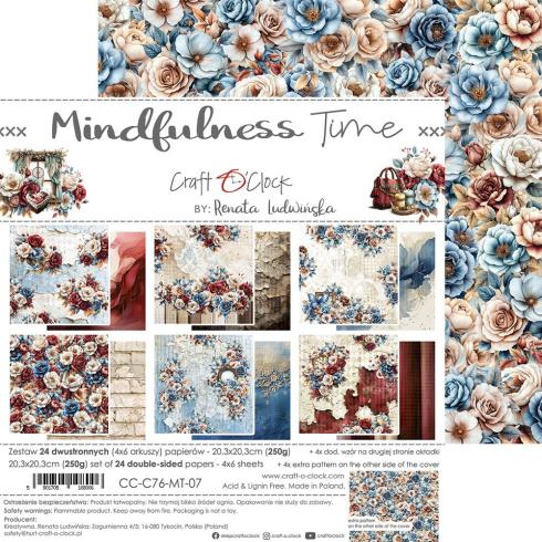 Craft OClock - Designpapier "Mindfulness Time" Paper Pack 8x8 Inch - 24 Bogen