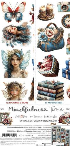 Craft OClock - Ausschneidebogen "Mindfulness Time" Extra Set Mix - 18 Bogen