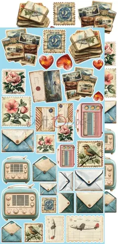 Craft OClock - Ausschneidebogen "Summer Adventures" Extra Set Chill & Relax - 18 Bogen
