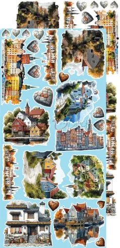Craft OClock - Ausschneidebogen "Summer Adventures" Extra Set Chill & Relax - 18 Bogen