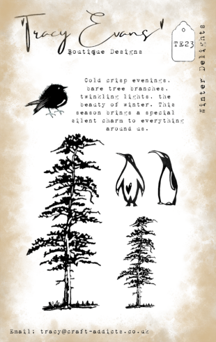 Tracy Evans - Stempelset "Winter Delights" Clear Stamps