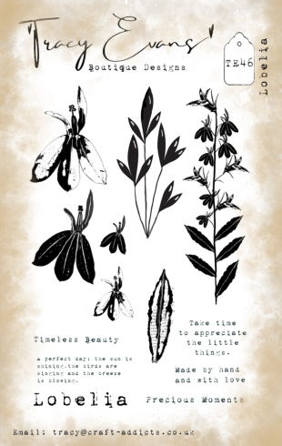 Tracy Evans - Stempelset "Lobelia" Clear Stamps