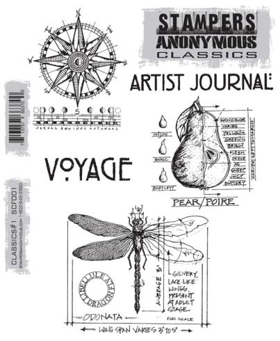 Stampers Anonymous - Gummistempelset "Classics #1 " Cling Stamp Design by Tim Holtz