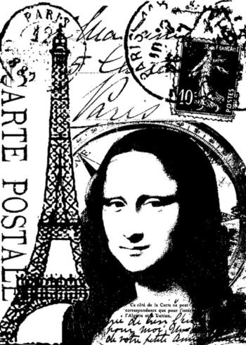 Stampers Anonymous - Gummistempel "Paris" Cling Stamp Design by Tim Holtz