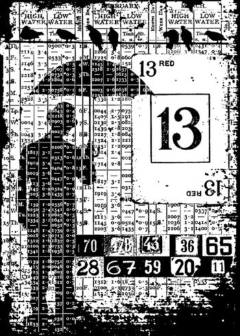 Stampers Anonymous - Gummistempel "Optimist" Cling Stamp Design by Tim Holtz