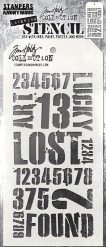 Stampers Anonymous - Schablone "Industrial" Layering Stencil Design by Tim Holtz