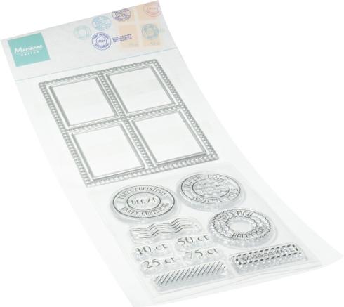 Marianne Design - Stempel & Stanzschbalone "Postage" Clear Stamps & Dies