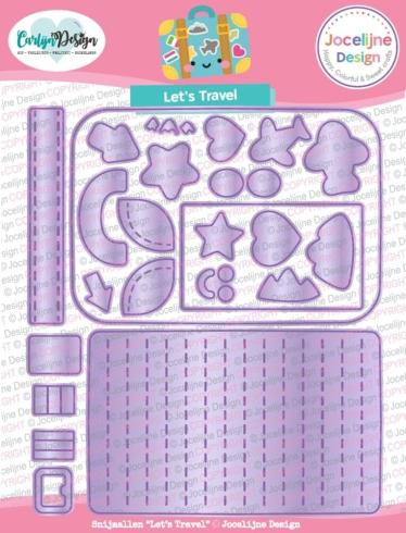 Carlijn Design - Stanzschablone "Let's Travel" Dies 