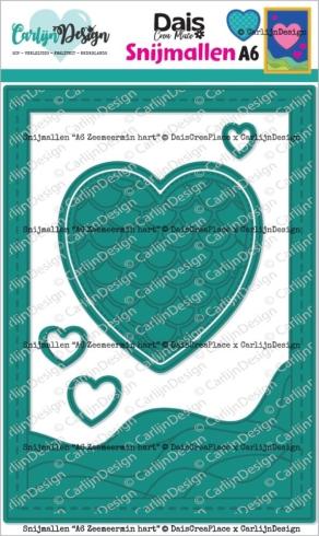 Carlijn Design - Stanzschablone "Zeemeermin Hart" Dies 