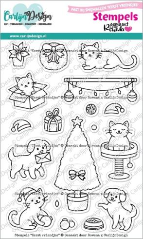 Carlijn Design - Stempelset "Christmas Friends" Clear Stamp 