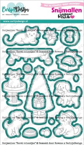Carlijn Design - Stanzschablone "Christmas Friends" Dies