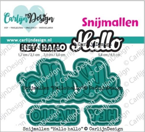 Carlijn Design - Stanzschablone "Hallo Hallo" Dies 