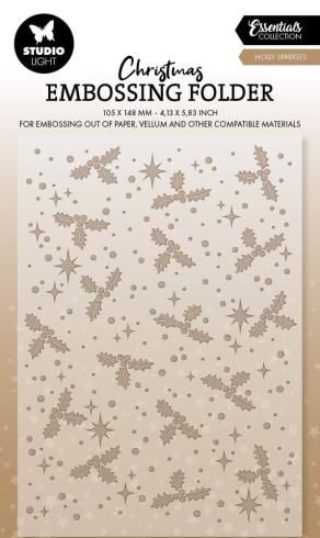 Studio Light - Prägefolder "Holly Sparkles" 3D Embossingfolder