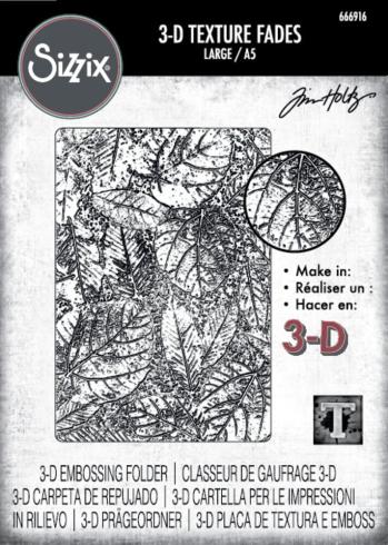 Sizzix - 3D Prägefolder "Foliage Large" Embossing Folder Design by Tim Holtz