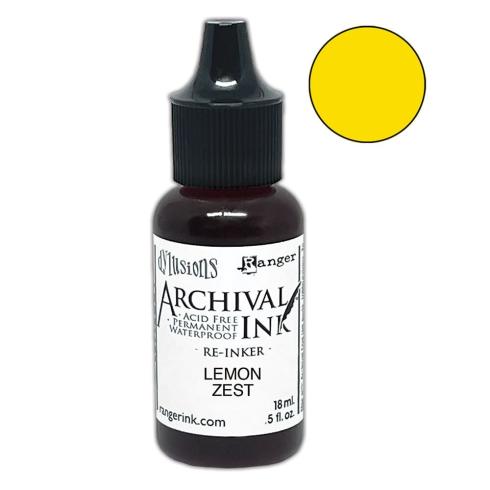 Ranger Archival Ink Reinker "Lemon Zest" Design by Dyan Reaveley - Nachfüller
