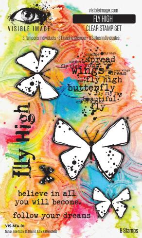 Visible Image - Stempelset 4x6 Inch "Fly High" Clear Stamps