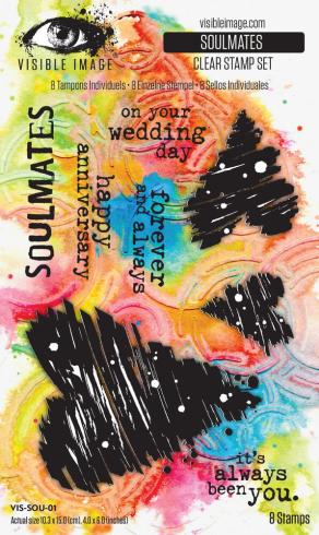 Visible Image - Stempelset 4x6 Inch "Soulmates" Clear Stamps