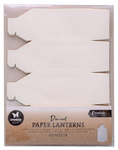Studio Light - Papierlaternen "Reindeer" Die Cut Paper Laterns - 10 Bogen