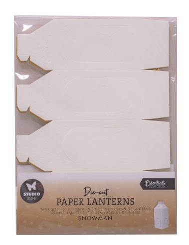 Studio Light - Papierlaternen "Snowman" Die Cut Paper Laterns - 10 Bogen
