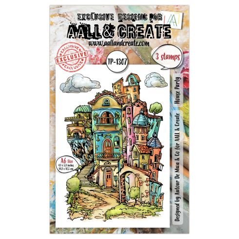 AALL and Create - Stempelset A6 "House Party" Clear Stamps