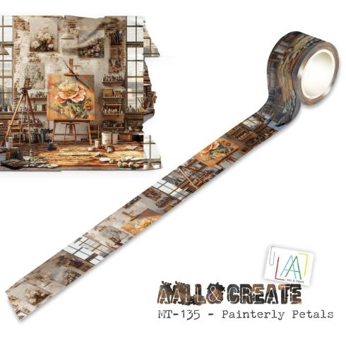 AALL and Create "Painterly Petals" Washi Tape 25 mm