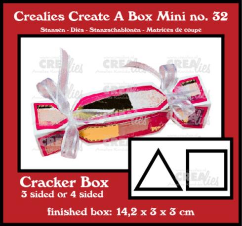 Crealies - Stanzschablone "No. 32 Crackerbox" Create A Box Mini Dies