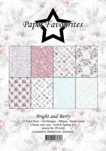 Paper Favourites - Designpapier "Bright and Berry" Paper Pack A5 - 24 Bogen