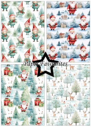 Paper Favourites - Designpapier "Christmas Scenes" Paper Pack A5 - 24 Bogen