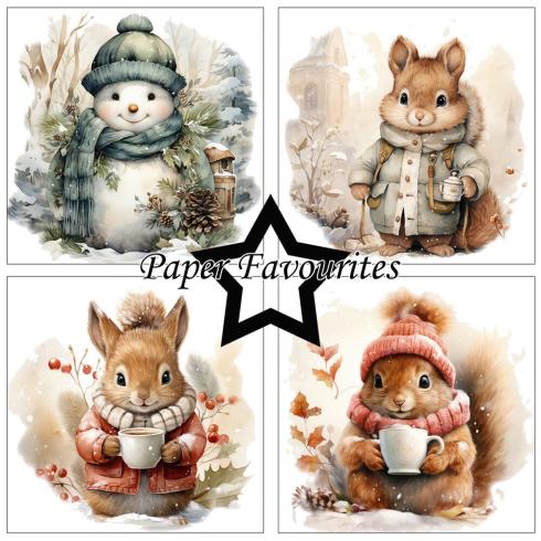 Paper Favourites - Designpapier "Winter Cuteness" Paper Pack 6x6 Inch - 24 Bogen