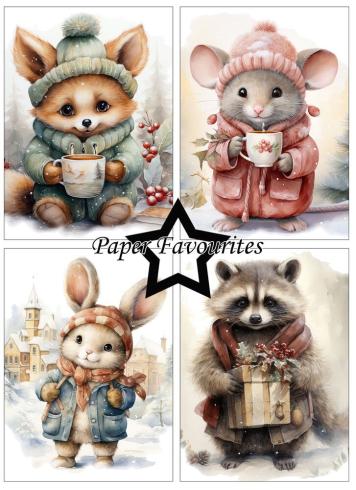Paper Favourites - Designpapier "Winter Cuteness" Paper Pack A6 - 24 Bogen