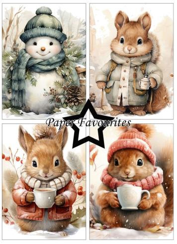 Paper Favourites - Designpapier "Winter Cuteness" Paper Pack A6 - 24 Bogen