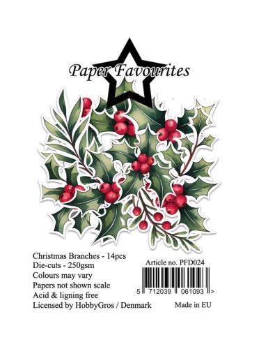 Paper Favourites - Stanzteile "Christmas Branches" Die Cuts 