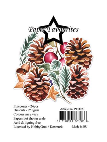 Paper Favourites - Stanzteile "Pinecones" Die Cuts 