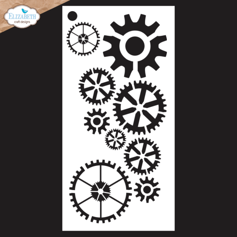 Elizabeth Craft Designs - Schablone "Journal 8" Stencil