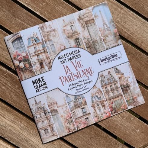 IndigoBlu - Designpapier "La Vie Parisienne" Paper Pack 8x8 Inch - 24 Bogen