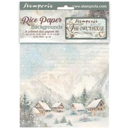 Stamperia - Decopatch Papier "Backgrounds" Decoupage A6 - 8 Bogen  