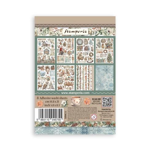 Stamperia - Washi Papier "The Owl's House" Washi Pad 14,8x21cm - 8 Bogen