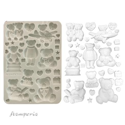 Stamperia - Gießform A5 "Teddy Bears" Soft Mould 
