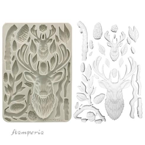 Stamperia - Gießform A5 "Deer" Soft Mould 