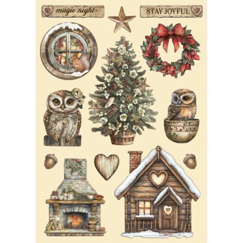 Stamperia - Holzteile A5 "The Owl's House" Wooden Shapes
