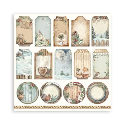 Stamperia - Designpapier "The Owl's House" Maxi Paper Pack 8x8 Inch - 22 Bogen